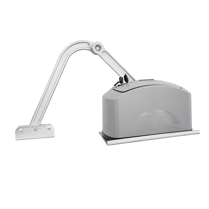 How does an arm gate opener differ from traditional swing gate openers?
